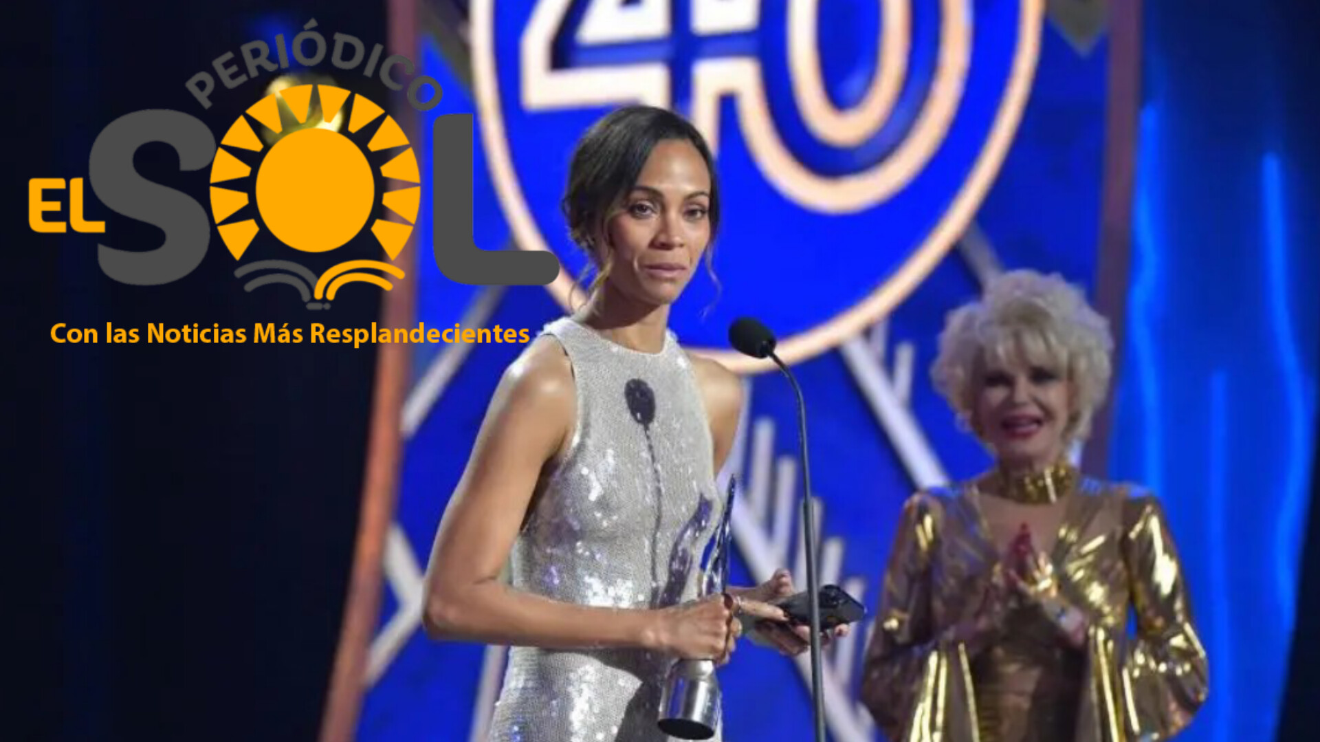 La actriz Zoé Saldaña recibe el Gran Soberano