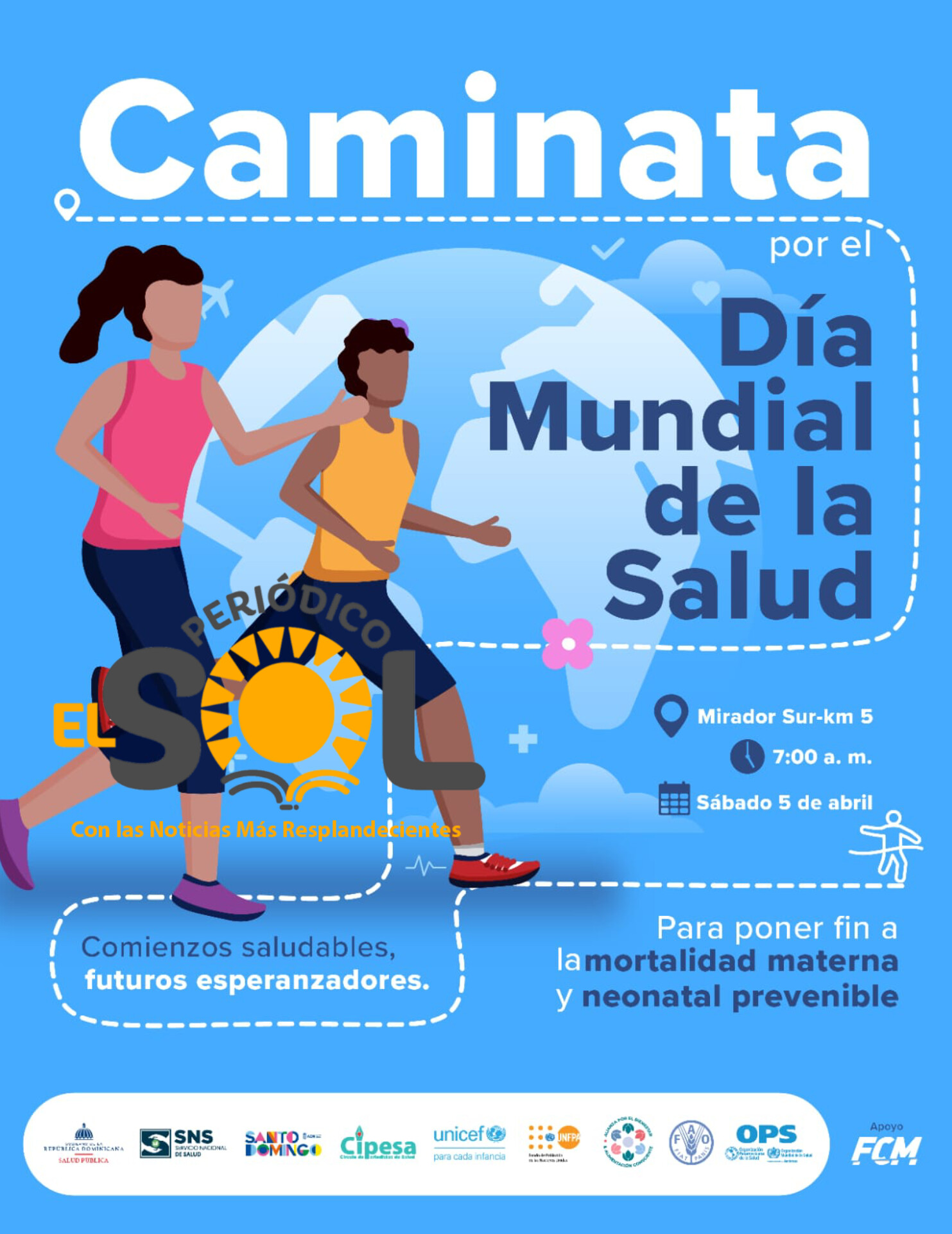 Unidos por la salud: Ministerios y organizaciones invitan a caminata en el Parque Mirador Sur, este 5 de abril