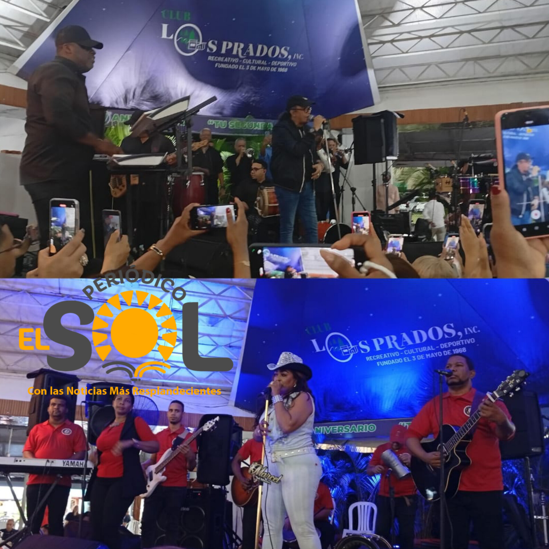 Sergio Vargas y Marcel encienden el Festival de las Madres en el Club Los Prados