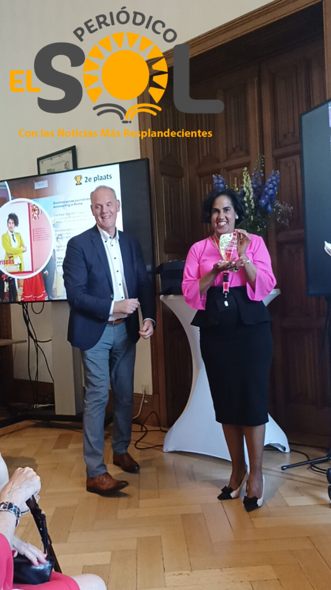 Criselis Martínez es reconocida en Bélgica por su aporte a la cultura y el arte