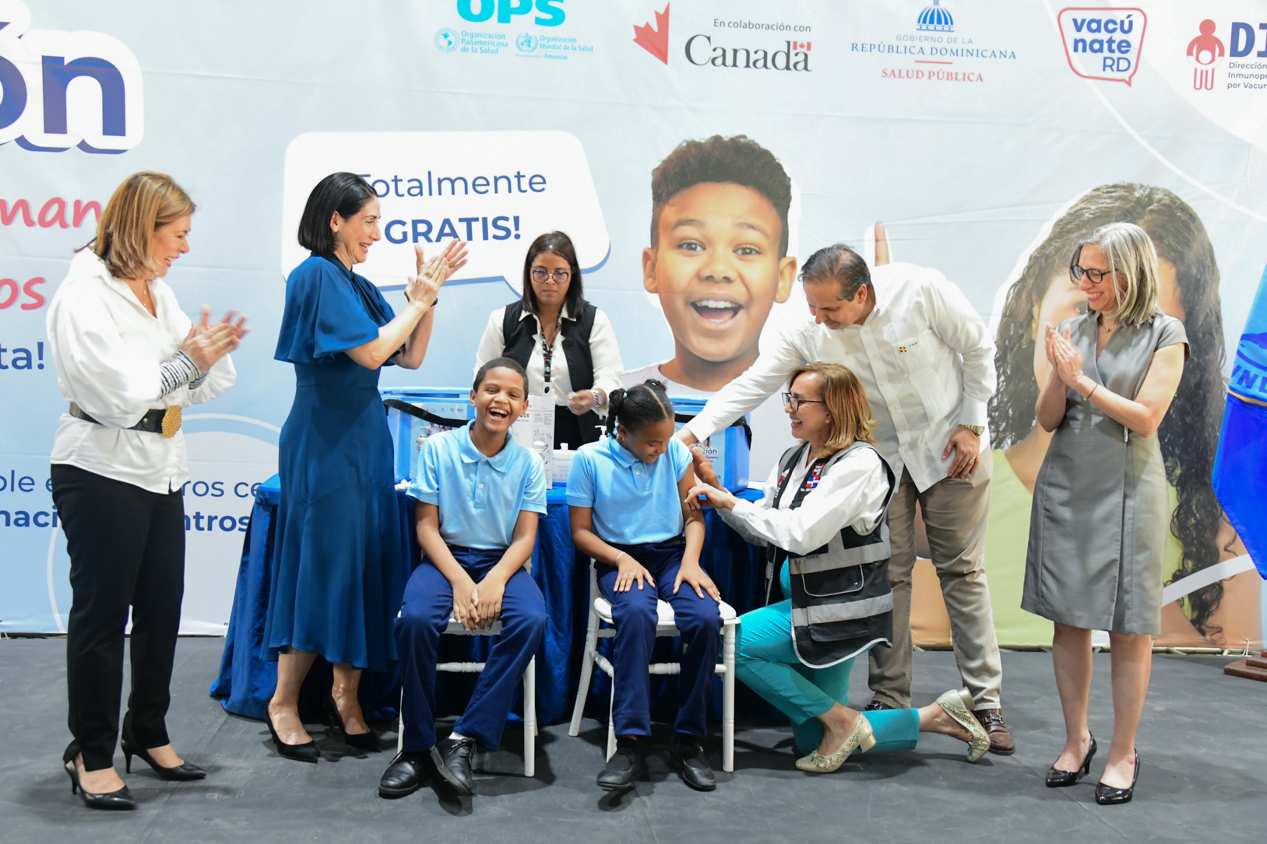Ministerio de Salud, Educación y Primera Dama inician jornada de vacunación contra el Virus del Papiloma Humano