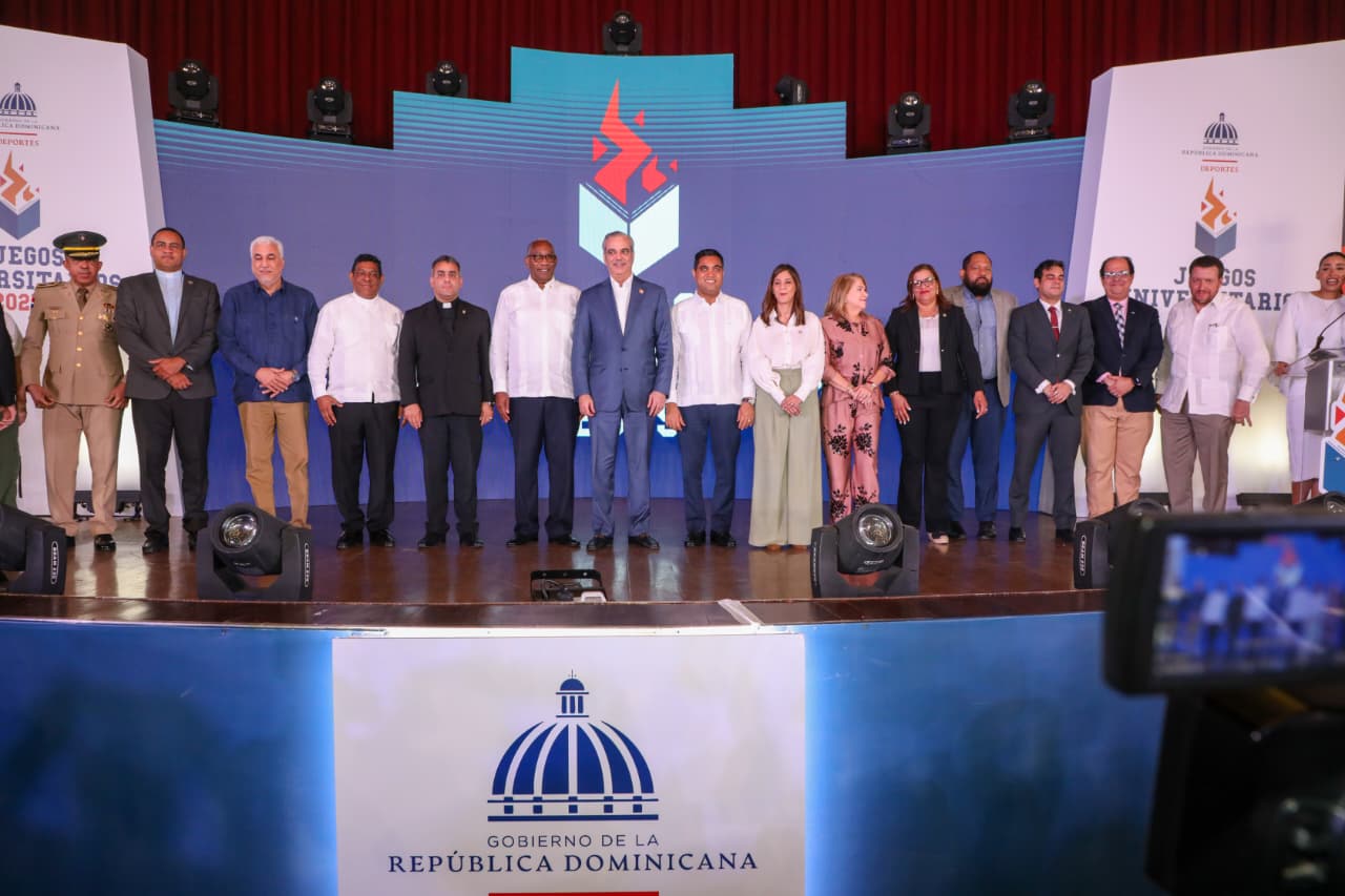 Presidente Abinader encabeza inauguración de Juegos Deportivos Universitarios 2025; participarán 1,843 atletas de 23 universidades
