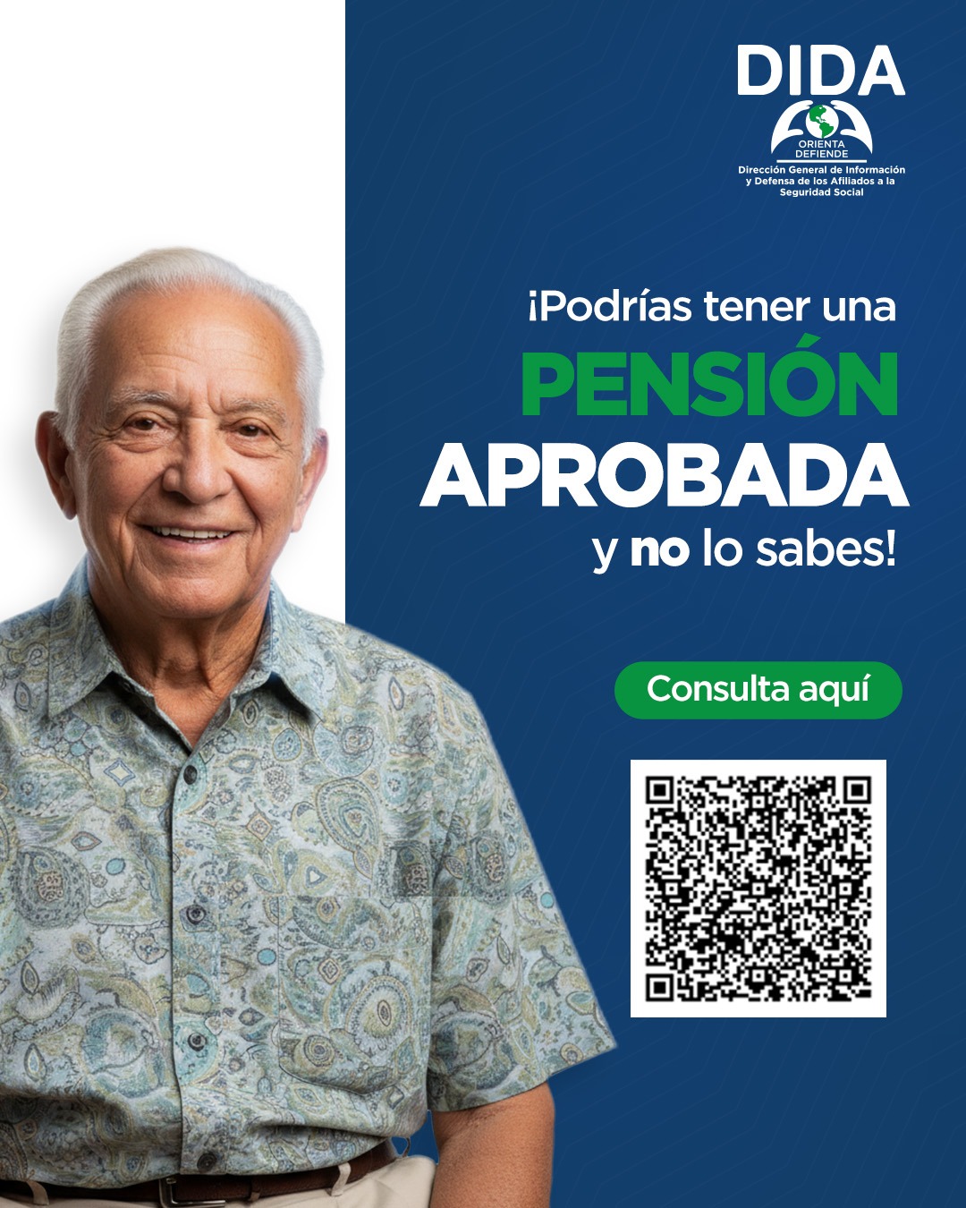 DIDA informa que más de 26,000 personas con pensiones aprobadas no la han reclamado