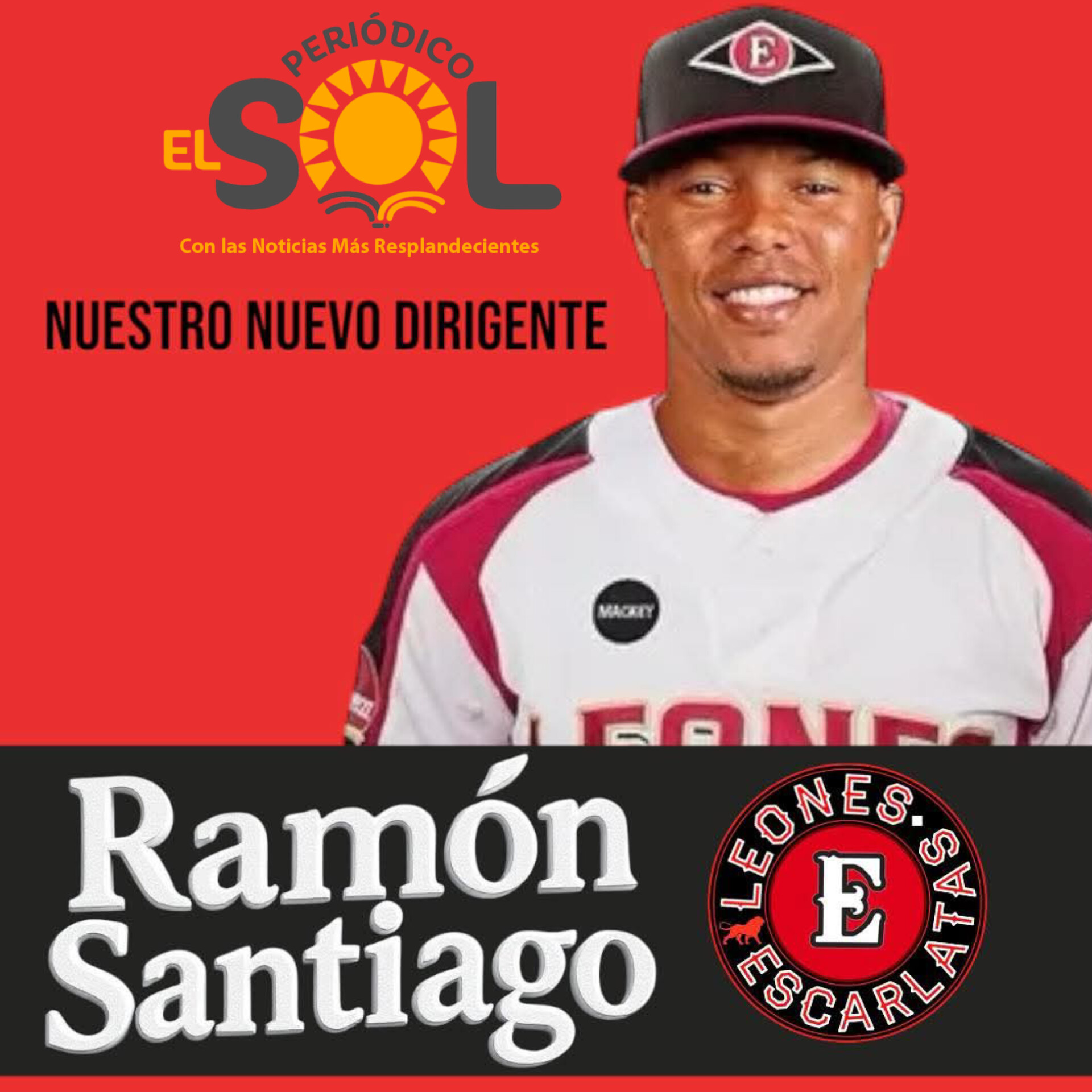 Ramón Santiago asume como mánager interino de los Leones del Escogido para el resto de la temporada