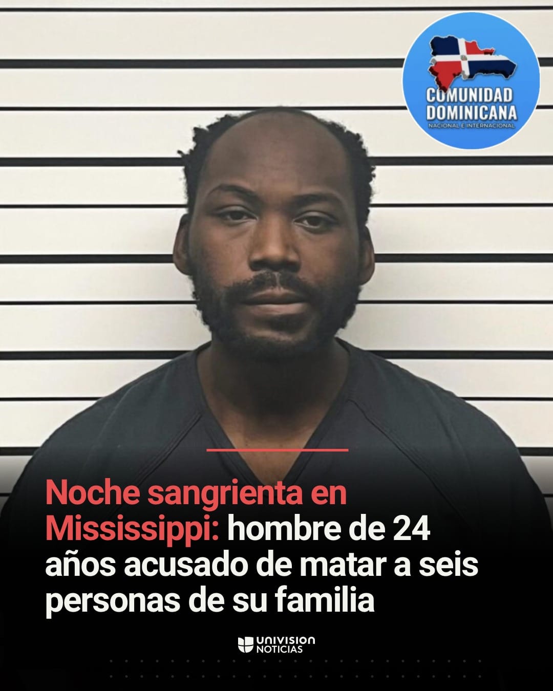 Noche sangrienta en Mississippi: hombre de 24 años acusado de matar a seis personas de su familia, incluyendo a una niña de 7 años