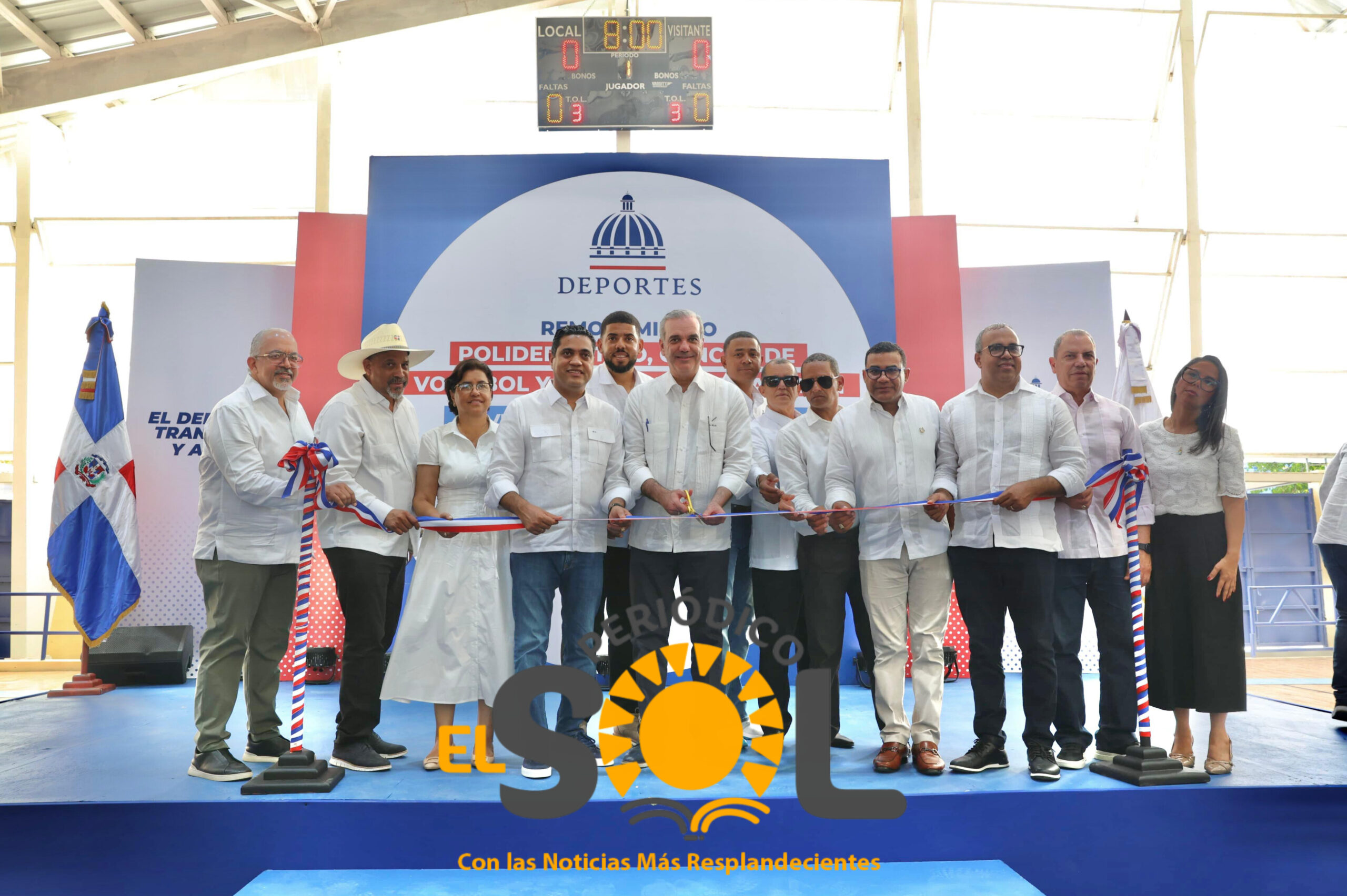 Presidente Abinader entrega obras deportivas en Dajabón con inversión de 43.5 millones de pesos