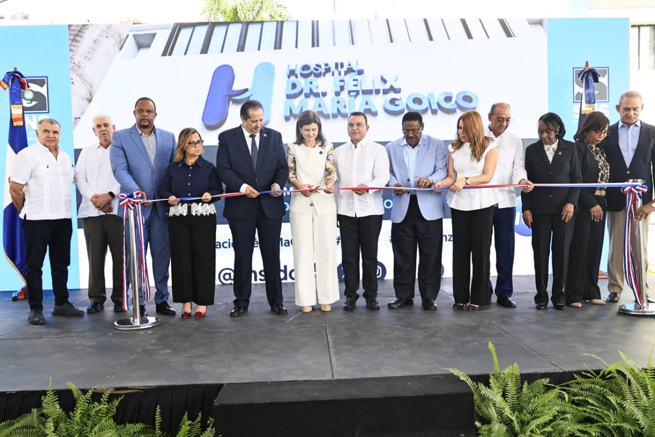 Vicepresidenta Raquel Peña encabeza entrega remozado Hospital Dr. Félix María Goico en el D. N.