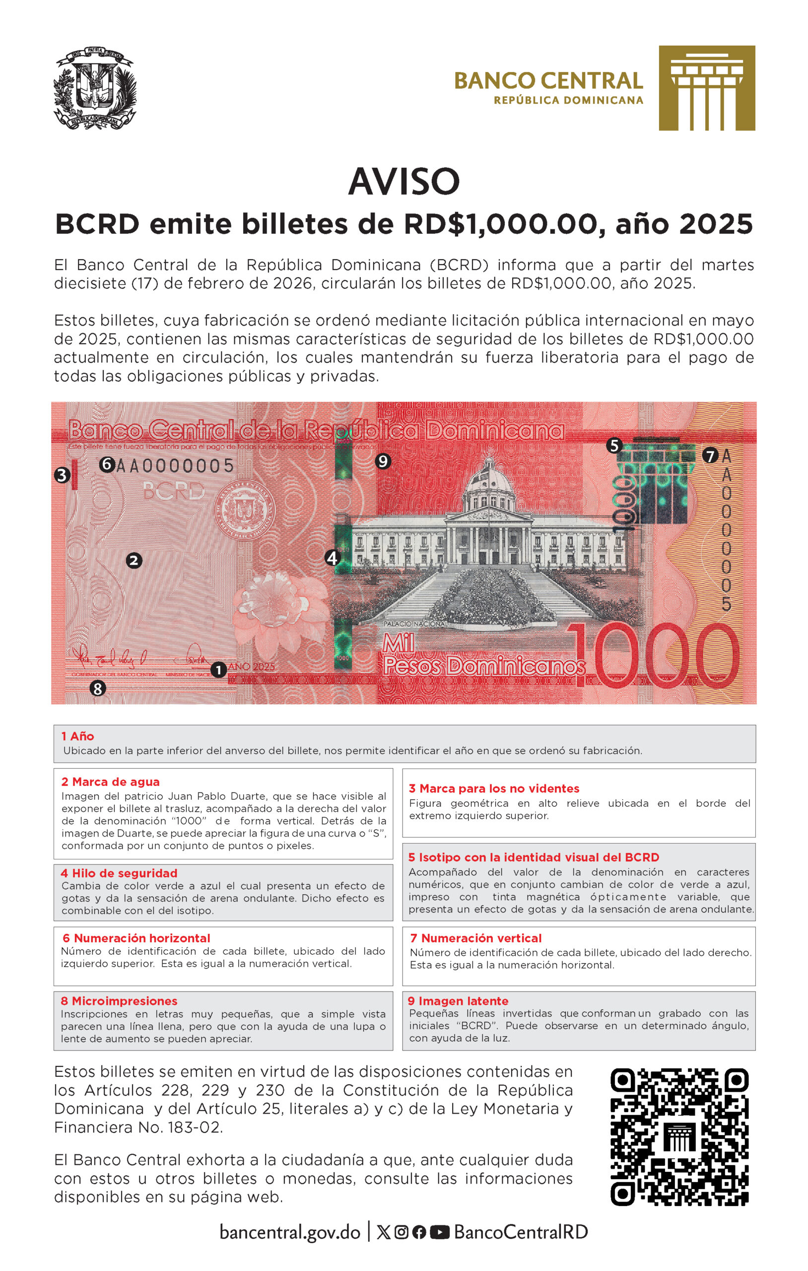 Aviso Emisión $1000 2025