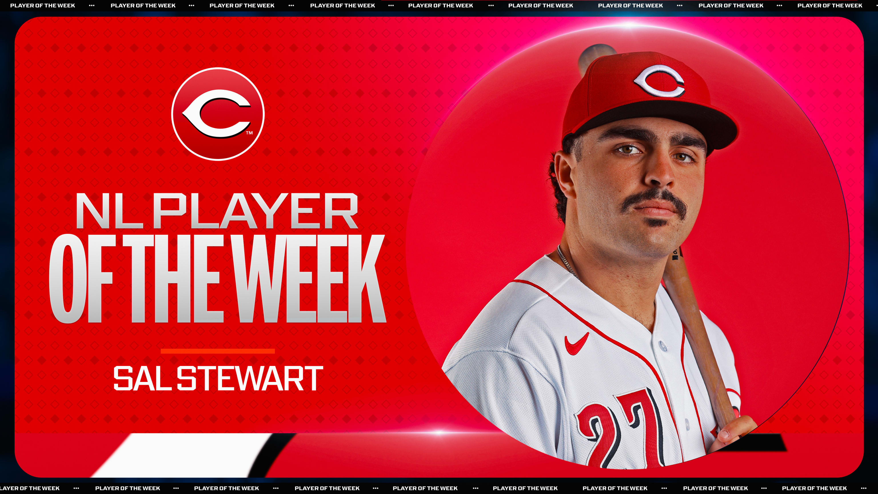 Sal Stewart is named the NL Player of the Week