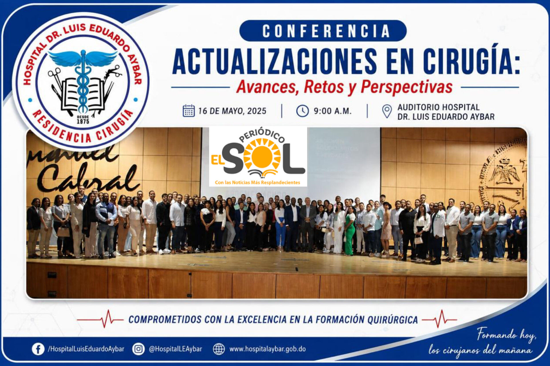Residencia de Cirugía General del Hospital Luis Eduardo Aybar realiza exitoso encuentro académico sobre Abdomen Agudo.