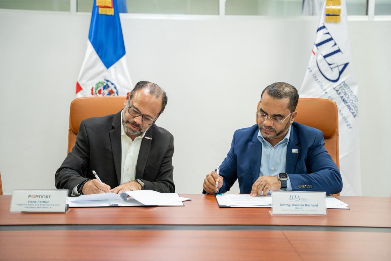 ITLA y Fortinet formalizan alianza histórica a favor del desarrollo de la ciberseguridad en la República Dominicana