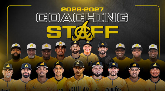 Águilas Cibaeñas definen equipo técnico para la temporada 2026-2027 bajo las riendas de Luis “Pipe” Urueta
