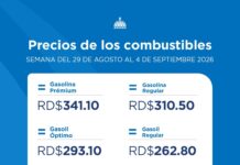 Gobierno congela combustibles