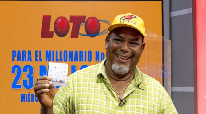 LEIDSA informa que un mecánico es el ganador de 23 millones de pesos con el Loto.