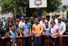 Alcaldesa Betty Gerónimo entrega remozamiento de cancha en Sabana Perdida y encabeza recorrido de supervisión de obras