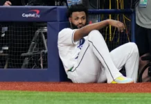 Caminero se lesiona un pie, pero dice que jugará el quinto juego de la Serie Mundial