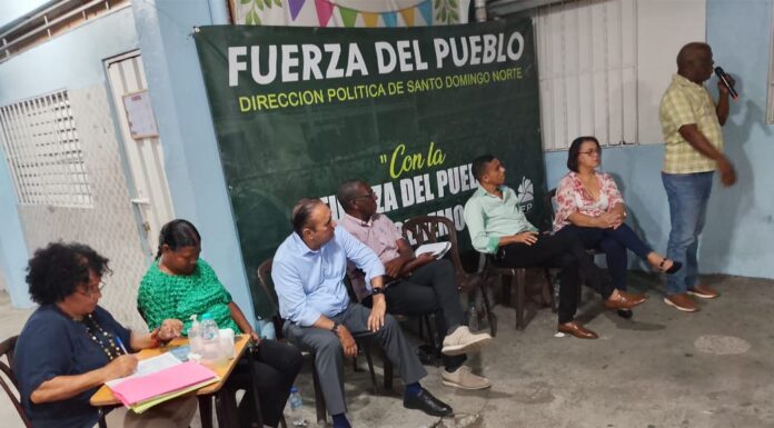 Dirigencia de la Fuerza del Pueblo en Santo Domingo Norte se reúne y socializa trabajos realizados y agenda a seguir en los meses restantes del año en curso.