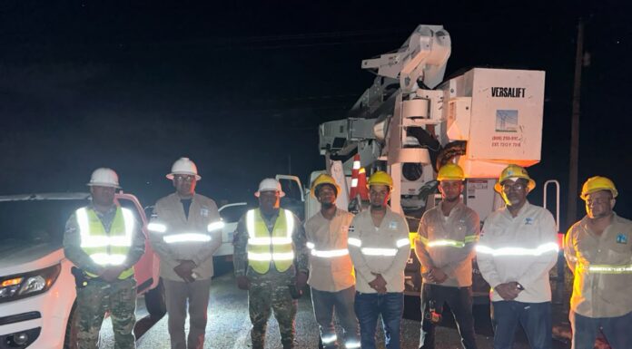 ETED refuerza con brigadas especializadas y drones las labores de localización de avería en línea Navarrete–Imbert II.